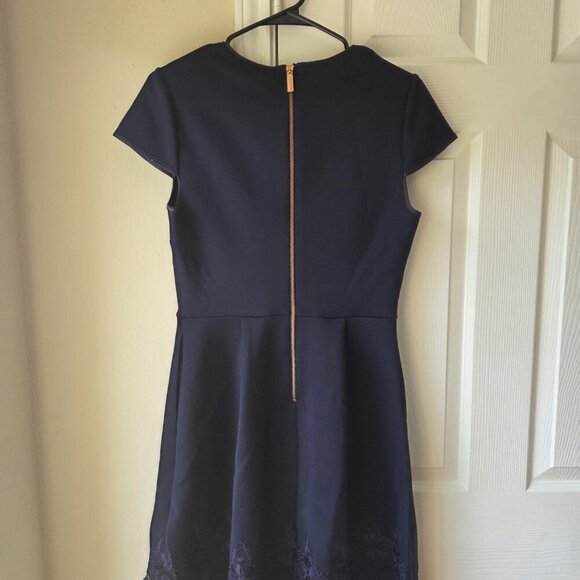 Ted Baker Dress US 6 Cheskka Lace and Mesh Skater Dress NWT $315 - Picture 10 of 15